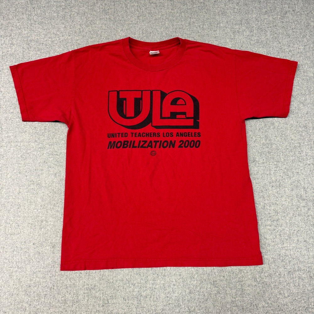 Murina | UTLA United Teachers Los Angeles Shirt | XL | Red | Mobilization 2000